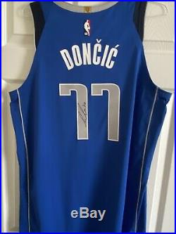 Luka Doncic NBA Dallas Mavericks Game Issued Worn Signed Autographed Jersey MVP