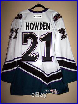 Manitoba Moose Retro Jersey Day Game Issued Not Worn Jersey Quinton Howden 21