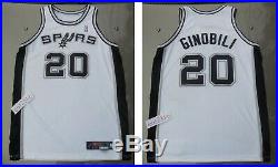 MANU GINOBILI 02-03 San Antonio Spurs Nike game issued jersey authentic pro cut
