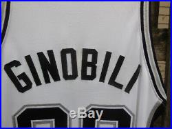 MANU GINOBILI 02-03 San Antonio Spurs Nike game issued jersey authentic pro cut