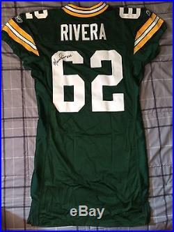 MARCO RIVERA AUTO'ed ACTUAL(GAME ISSUED) JERSEY WithPSA-DNA GREEN BAY PACKERS