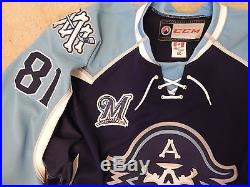 MILWAUKEE ADMIRALS (AHL) Game Issued RISSLING CCM jersey size 56