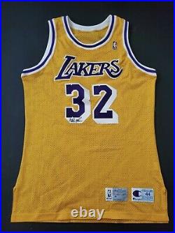 Magic Johnson Los Angeles Lakers Game Issued Worn Jersey