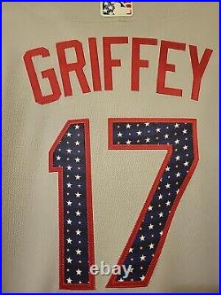 Majestic Chicago White Sox Stars Stripes Ken Griffey Jr Team Issued Game Jersey