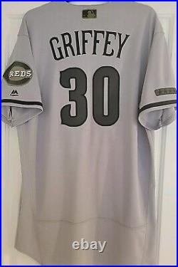 Majestic Cincinnati Reds Memorial Day Ken Griffey Jr Team Issued Game Jersey