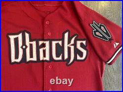 Majestic Cool Base ARIZONA DIAMONDBACKS Team Issued Game Jersey Custom Size 40