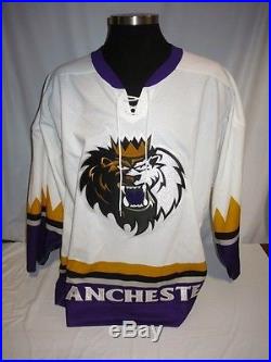 Manchester Monarchs AHL Game Issued White Blank SP Hockey Jersey LA Kings 54