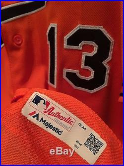 Manny Machado Game Used Jersey, Orioles, Spring Training 2016! COA Issued MLB