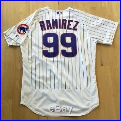 Manny Ramirez 2016 Game Issued Chicago Cubs Jersey Used Worn Rare Coach W. S. #99