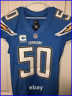 Manti Teo 2016 Game Issued San Diego Chargers Nike Jersey With Captain Badge