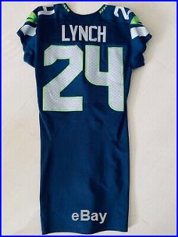 MarShawn Lynch game issued jersey Seattle Seahawks Authentic