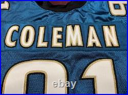 Marco Coleman Jacksonville Jaguars NFL Team Issued Teal Game Jersey (GA Tech)