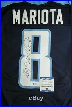 Marcus Mariota Auto Signed Nike Tennessee Titans Team Game Issue Jersey Used Coa
