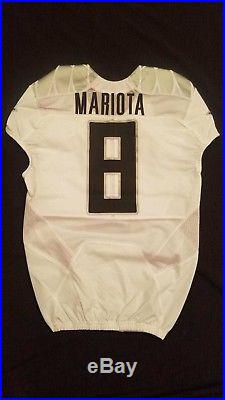 Marcus Mariota Nation Championship Team Issue Oregon Ducks Jersey Not Game Used