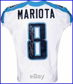 Marcus Mariota Signed Nike Tennessee Titans Team Game Issue Jersey Used
