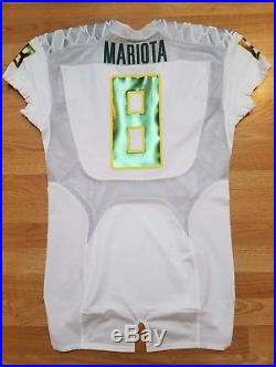 Marcus Mariota Team Issued Oregon Ducks Game Jersey Nike Signed Un Worn Used COA