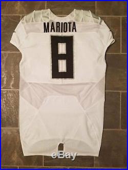 Marcus Mariota Team Player Issue Oregon Ducks Jersey Game Used Jersey Game Worn