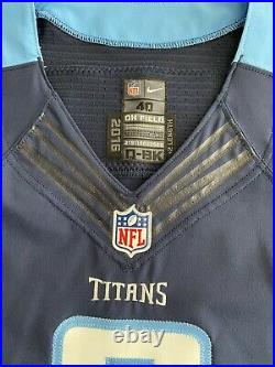 Marcus Mariota Tennessee Titans Nike 2016 Team Game Issue Navy Jersey Worn Henry