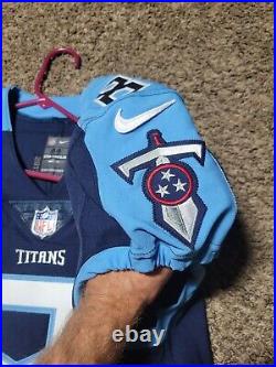 Marcus Mariota Tennessee Titans Team Issued 2017 Nike NFL Jersey Sz 44 Game