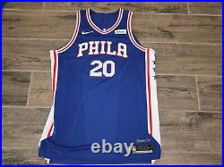 Markelle Fultz Philadelphia 76ers Game Used Issue NBA Basketball Jersey Nike 54