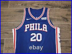 Markelle Fultz Philadelphia 76ers Game Used Issue NBA Basketball Jersey Nike 54