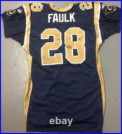 Marshall Faulk Game Issued St. Louis Rams NFL Football Jersey ADULT 50 XL Puma