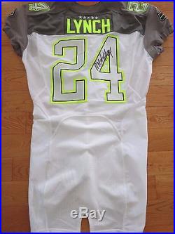 Marshawn Lynch signed Game Issued Pro Bowl Jersey coa + Exact Proof! Seahawks BM