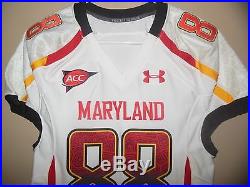 Maryland Terrapins Game Used Worn Issued Football Jersey Under Armour