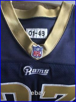 Matt Bowen team issued game used St. Louis Rams jersey Rookie 2001 Reebok LA