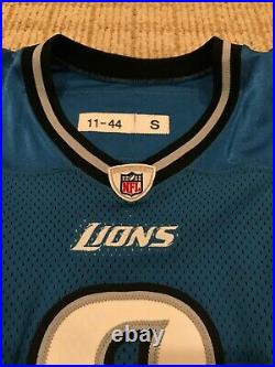 Matt Stafford Detroit Lions RIPON USA Reebok Authentic Game Worn Issued Jersey