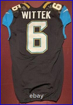 Max Wittek Jacksonville Jaguars NFL Team Issued Game Jersey (USC / Hawaii)