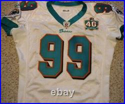 Miami Dolphins Jason Taylor Jersey 2005 Dolphins Game Jersey Game Issue Jersey