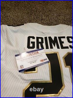 Miami Dolphins NFL Brent Grimes Team Issued Pro Bowl game issued worn Jersey