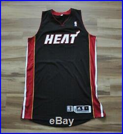 Miami Heat Adidas Rev30 Mesh Blank Game Issue Dwyane Wade Sewn Men Black L+2