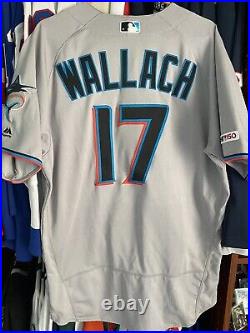 Miami Marlins Game Issued Jersey Size 46 Chad Wallach