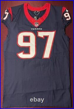 Michael Dwumfour Houston Texans NFL Authentic Team Issued Game Jersey (Rutgers)