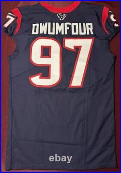 Michael Dwumfour Houston Texans NFL Authentic Team Issued Game Jersey (Rutgers)