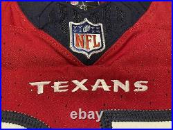 Michael Dwumfour Houston Texans NFL Team Issued Battle Red Game Jersey (Rutgers)