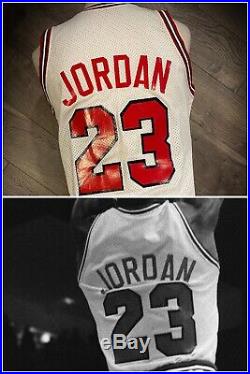 Michael Jordan Chicago Bulls Game Issued Jersey Sand Knit 86-87 44 Pro Cut NBA