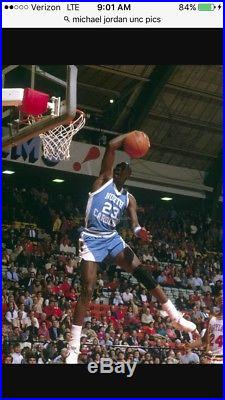 Michael Jordan North Carolina Tar Heels AUTO Game Issued Sandknit Jersey