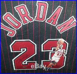 Michael Jordan Signed Game Issued 96-97 Gold Nike Jersey UDA Painted Jessie 9/23