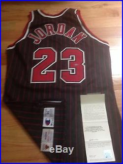Michael Jordan UDA Upper Deck Signed Autograph Champion Game Issued Jersey GOLD
