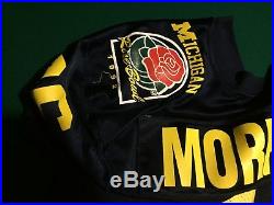 Michigan Wolverines 1992 Rose Bowl Game Issued Jersey Steve Morrison Sz48