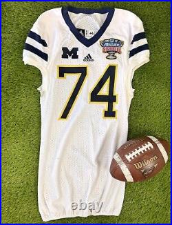 Michigan Wolverines 2012 Sugar Bowl Game Team Issued College Football Jersey 44