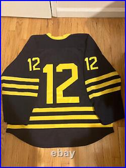 Michigan Wolverines Authentic Team Issue Game Used Worn Hockey Jersey
