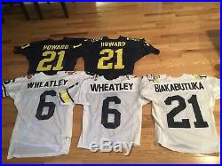 Michigan Wolverines Bowl Jersey Collection 1986-2020 Team Issued, Game Worn/Used