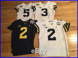 Michigan Wolverines Bowl Jersey Collection 1986-2020 Team Issued, Game Worn/Used