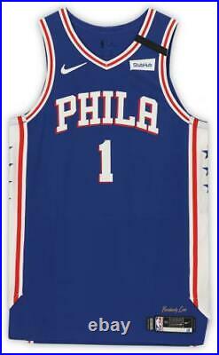 Mike Scott Philadelphia 76ers Player-Issued #1 Blue Jersey from the