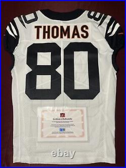 Mike Thomas Cincinnati Bengals NFL Team Issued White Alt Jersey (Southern Miss)