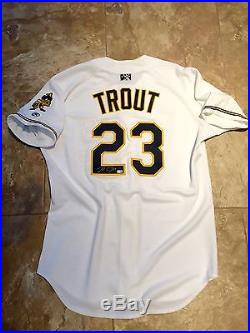 Mike Trout Game Issued Jersey Autographed! MLB CERTIFICATION